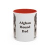 11oz Afghan Hound Dog Dad Mug, Vintage Sketch Coffee Mug, Dog Dad Gift