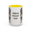 15oz Afghan Hound Dog Dad Mug, Vintage Sketch Coffee Mug, Dog Dad Gift
