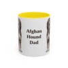 11oz Afghan Hound Dog Dad Mug, Vintage Sketch Coffee Mug, Dog Dad Gift