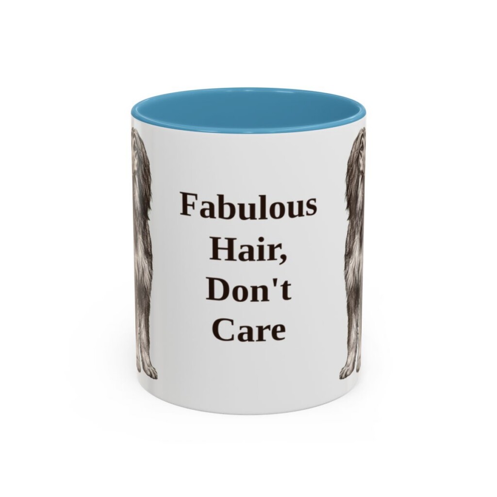 11oz Funny Afghan Hound Mug, Fabulous Hair, Don't Care, Vintage Dog Coffee Mug, Dog Lover Gift