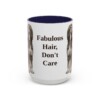 15oz Funny Afghan Hound Mug, Fabulous Hair, Don't Care, Vintage Dog Coffee Mug, Dog Lover Gift