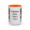 15oz Funny Afghan Hound Mug, Fabulous Hair, Don't Care, Vintage Dog Coffee Mug, Dog Lover Gift
