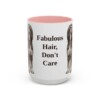 15oz Funny Afghan Hound Mug, Fabulous Hair, Don't Care, Vintage Dog Coffee Mug, Dog Lover Gift