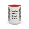 15oz Funny Afghan Hound Mug, Fabulous Hair, Don't Care, Vintage Dog Coffee Mug, Dog Lover Gift