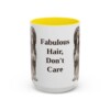 15oz Funny Afghan Hound Mug, Fabulous Hair, Don't Care, Vintage Dog Coffee Mug, Dog Lover Gift