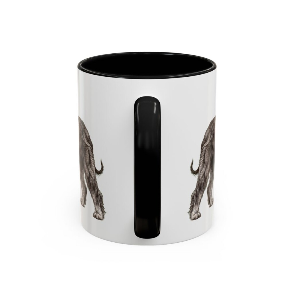 11oz Afghan Hound Latin Mug, Afghan Hound, Vintage Dog Coffee Mug, Dog Lover Gift