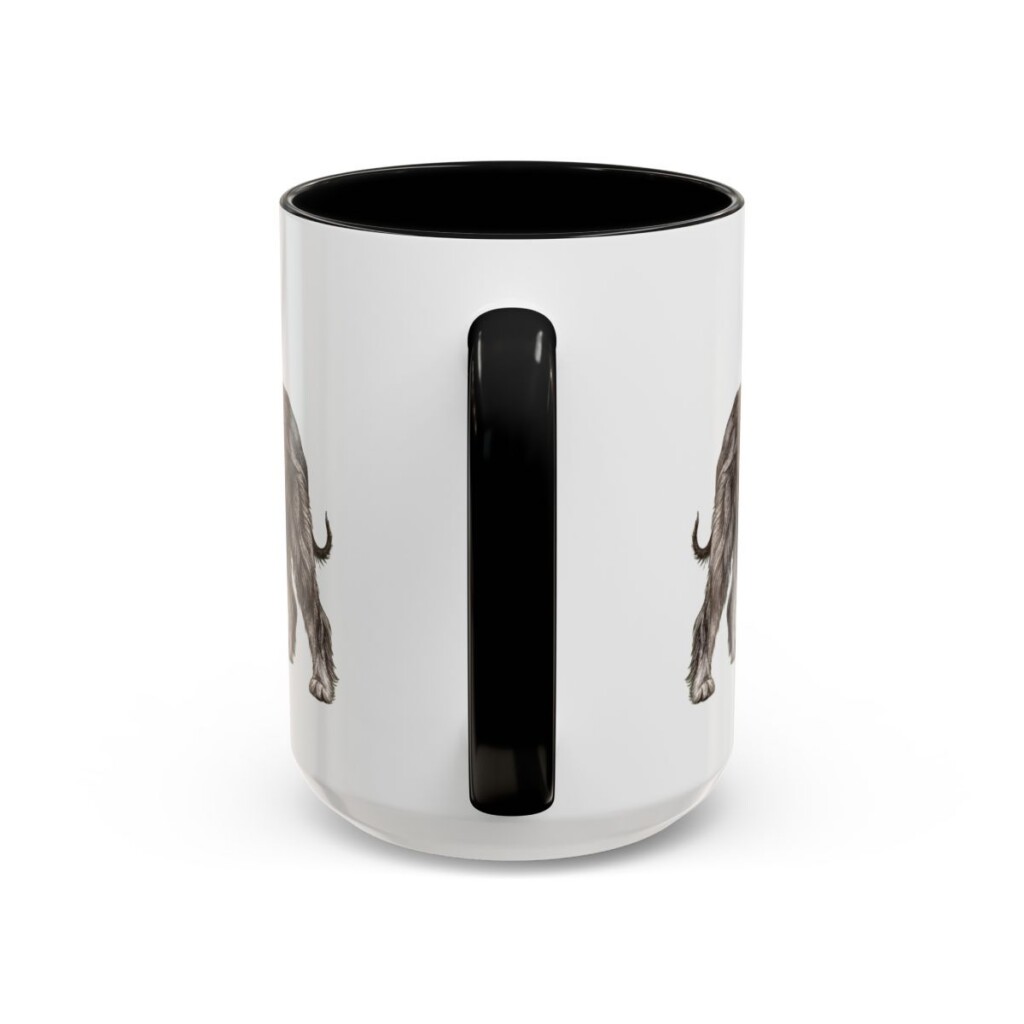 afghan-hound-mug-latin-black-back-3 15oz Afghan Hound Latin Mug, Afghan Hound, Vintage Dog Coffee Mug, Dog Lover Gift