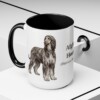 afghan-hound-mug-latin-black-context-2-3 15oz Afghan Hound Latin Mug, Afghan Hound, Vintage Dog Coffee Mug, Dog Lover Gift