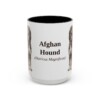 afghan-hound-mug-latin-black-front-3 15oz Afghan Hound Latin Mug, Afghan Hound, Vintage Dog Coffee Mug, Dog Lover Gift