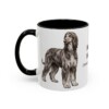 11oz Afghan Hound Latin Mug, Afghan Hound, Vintage Dog Coffee Mug, Dog Lover Gift
