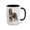 afghan-hound-mug-latin-black-right-3 15oz Afghan Hound Latin Mug, Afghan Hound, Vintage Dog Coffee Mug, Dog Lover Gift