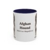 11oz Afghan Hound Latin Mug, Afghan Hound, Vintage Dog Coffee Mug, Dog Lover Gift
