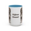 15oz Afghan Hound Mug, Vintage Dog Portrait Coffee Mug, Dog Lover Gift