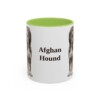 11oz Afghan Hound Mug, Vintage Dog Portrait Coffee Mug, Dog Lover Gift