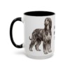 15oz Afghan Hound Dog Mom Mug, Vintage Sketch Coffee Mug, Dog Mom Gift