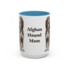 15oz Afghan Hound Dog Mom Mug, Vintage Sketch Coffee Mug, Dog Mom Gift