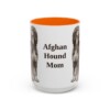 15oz Afghan Hound Dog Mom Mug, Vintage Sketch Coffee Mug, Dog Mom Gift