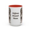 15oz Afghan Hound Dog Mom Mug, Vintage Sketch Coffee Mug, Dog Mom Gift