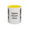 11oz Afghan Hound Dog Mom Mug, Vintage Sketch Coffee Mug, Dog Mom Gift