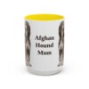 15oz Afghan Hound Dog Mom Mug, Vintage Sketch Coffee Mug, Dog Mom Gift