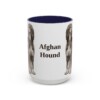 15oz Afghan Hound Mug, Vintage Dog Portrait Coffee Mug, Dog Lover Gift