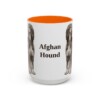 15oz Afghan Hound Mug, Vintage Dog Portrait Coffee Mug, Dog Lover Gift