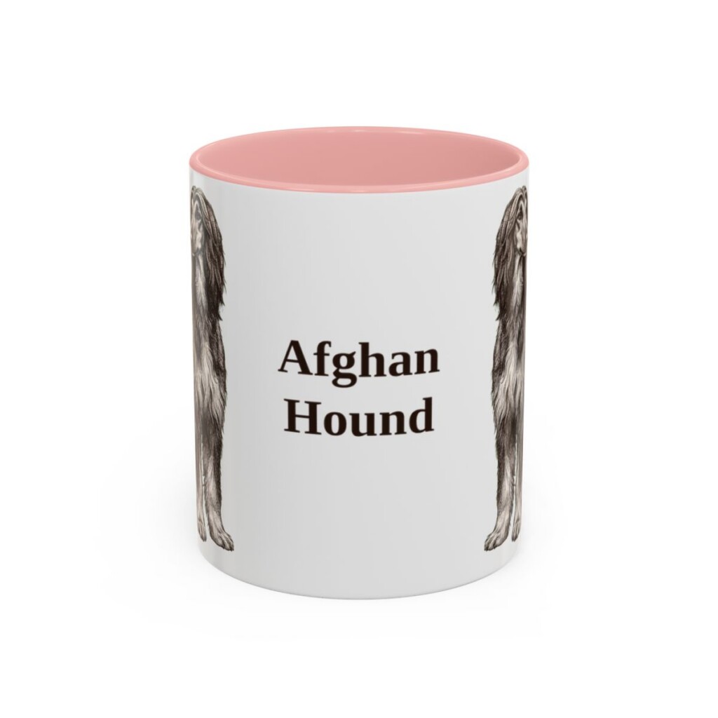 11oz Afghan Hound Mug, Vintage Dog Portrait Coffee Mug, Dog Lover Gift
