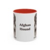 11oz Afghan Hound Mug, Vintage Dog Portrait Coffee Mug, Dog Lover Gift