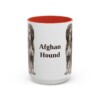15oz Afghan Hound Mug, Vintage Dog Portrait Coffee Mug, Dog Lover Gift