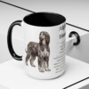 afghan-hound-mug-writeup-black-context-2-3 15oz Afghan Hound Mug, Illustrated Dog Breed Facts Coffee Mug, Vintage Dog Keepsake Gift