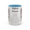 afghan-hound-mug-writeup-light-blue-3 15oz Afghan Hound Mug, Illustrated Dog Breed Facts Coffee Mug, Vintage Dog Keepsake Gift