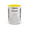 afghan-hound-mug-writeup-yellow-3 15oz Afghan Hound Mug, Illustrated Dog Breed Facts Coffee Mug, Vintage Dog Keepsake Gift