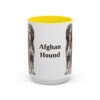 15oz Afghan Hound Mug, Vintage Dog Portrait Coffee Mug, Dog Lover Gift