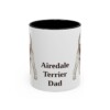 11oz Airedale Terrier Dog Dad Mug, Vintage Sketch Coffee Mug, Dog Dad Gift