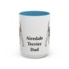 15oz Airedale Terrier Dog Dad Mug, Vintage Sketch Coffee Mug, Dog Dad Gift
