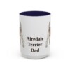 15oz Airedale Terrier Dog Dad Mug, Vintage Sketch Coffee Mug, Dog Dad Gift