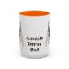 15oz Airedale Terrier Dog Dad Mug, Vintage Sketch Coffee Mug, Dog Dad Gift