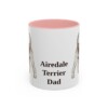 11oz Airedale Terrier Dog Dad Mug, Vintage Sketch Coffee Mug, Dog Dad Gift