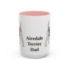 15oz Airedale Terrier Dog Dad Mug, Vintage Sketch Coffee Mug, Dog Dad Gift