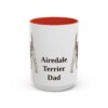 15oz Airedale Terrier Dog Dad Mug, Vintage Sketch Coffee Mug, Dog Dad Gift