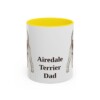 11oz Airedale Terrier Dog Dad Mug, Vintage Sketch Coffee Mug, Dog Dad Gift