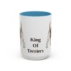 airedale-terrier-mug-humor-light-blue-3 15oz Funny Airedale Terrier Mug, King Of Terriers, Vintage Dog Coffee Mug, Dog Lover Gift