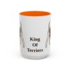 airedale-terrier-mug-humor-orange-3 15oz Funny Airedale Terrier Mug, King Of Terriers, Vintage Dog Coffee Mug, Dog Lover Gift