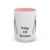 airedale-terrier-mug-humor-pink-3 15oz Funny Airedale Terrier Mug, King Of Terriers, Vintage Dog Coffee Mug, Dog Lover Gift