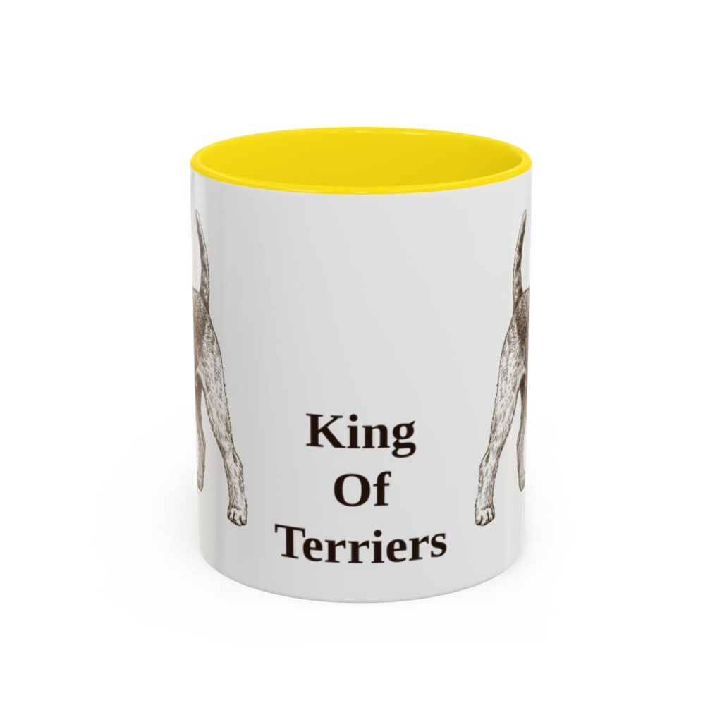 11oz Funny Airedale Terrier Mug, King Of Terriers, Vintage Dog Coffee Mug, Dog Lover Gift