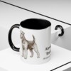 11oz Airedale Terrier Latin Mug, Airedale Terrier, Vintage Dog Coffee Mug, Dog Lover Gift