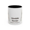 11oz Airedale Terrier Latin Mug, Airedale Terrier, Vintage Dog Coffee Mug, Dog Lover Gift