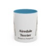 11oz Airedale Terrier Latin Mug, Airedale Terrier, Vintage Dog Coffee Mug, Dog Lover Gift