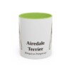 11oz Airedale Terrier Latin Mug, Airedale Terrier, Vintage Dog Coffee Mug, Dog Lover Gift