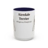 15oz Airedale Terrier Latin Mug, Airedale Terrier, Vintage Dog Coffee Mug, Dog Lover Gift